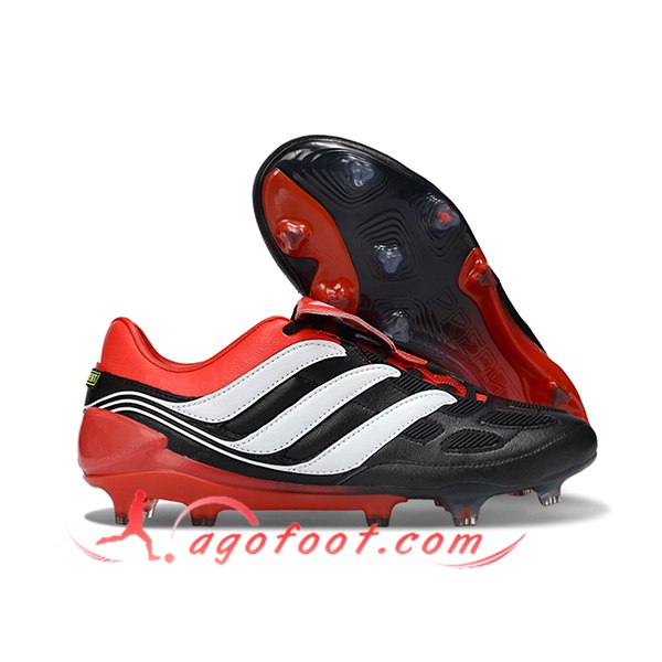 Adidas Chaussures de Foot Predator Precision FG Noir/Blanc/Orange