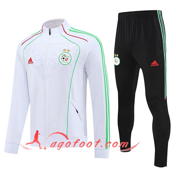 Ensemble Survetement de Foot Veste Algeria Blanc/Vert/Rouge 2025/2026