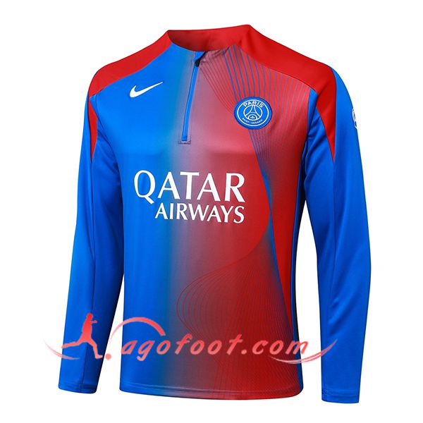 Sweatshirt Training PSG Rouge/Bleu 2025/2026