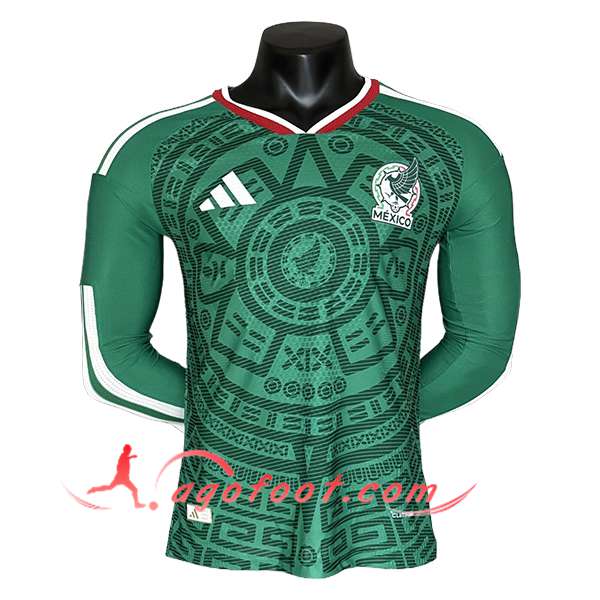 Maillot Equipe Foot Mexique Domicile Manches Longues Coupe Du Monde 2026