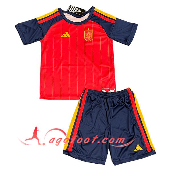 Maillot Equipe Foot Espagne Enfant Domicile Coupe Du Monde 2026