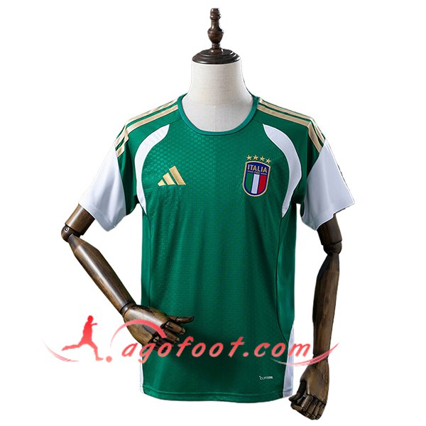 Training T-Shirts Italie Vert/Blanc/Jaune 2025/2026