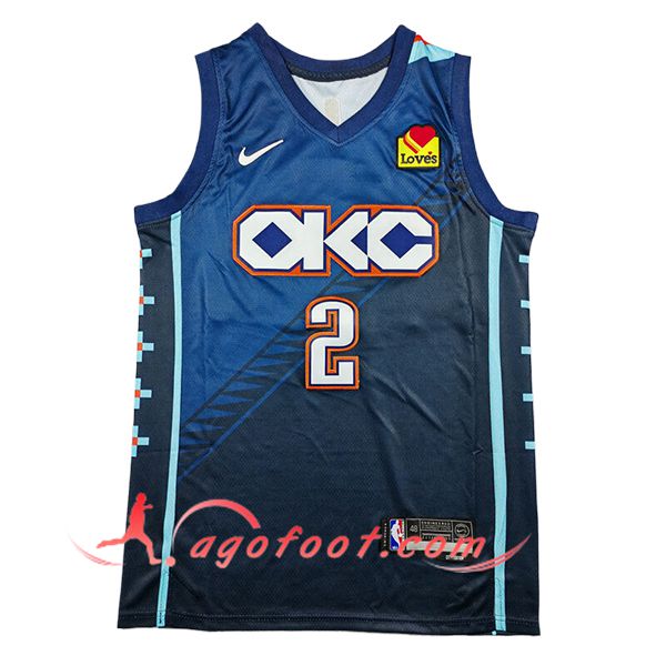 Maillot Oklahoma City Thunder (GILGEOUS-ALEXANDER #2) 2025/26 Bleu -02