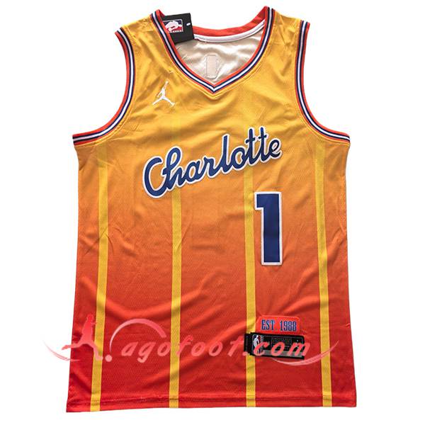 Maillot Charlotte Hornets (BALL #1) 2025/26 Orange