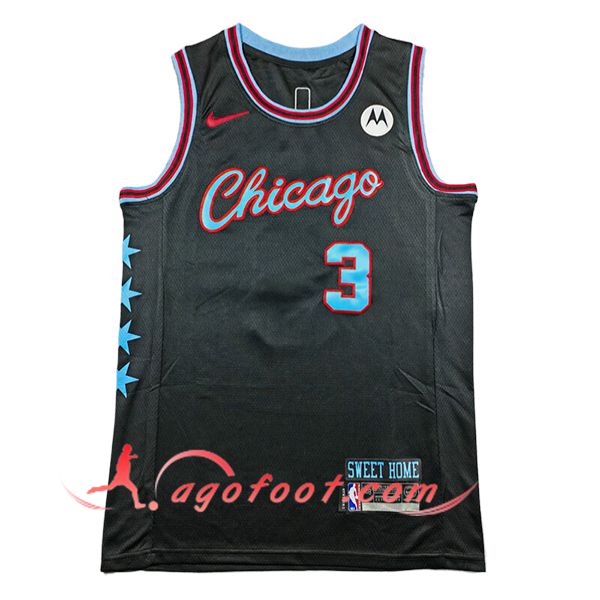 Maillot Chicago Bulls (GIDDEY #3) 2025/26 Noir/Bleu