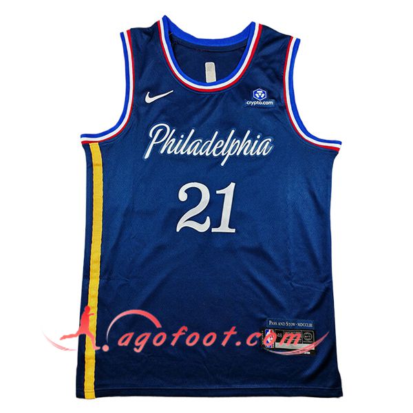 Maillot Philadelphia 76ers (EMBIID #21) 2025/26 Bleu Foncé
