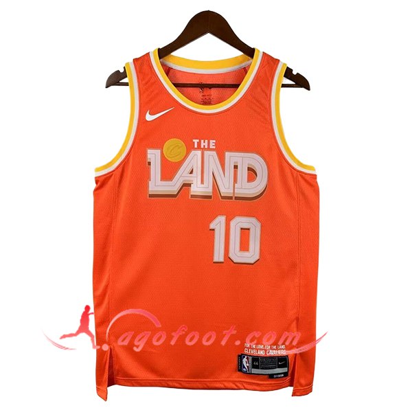 Maillot Los Cleveland Cavaliers (GARLAND #10) 2025/26 Orange/Blanc