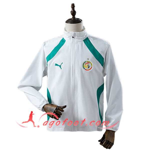 Coupe-Vent Senegal Blanc/Vert 2025/2026