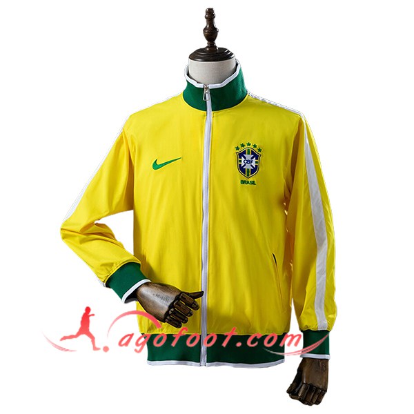 Coupe-Vent Brésil Jaune/Vert/Blanc 2025/2026