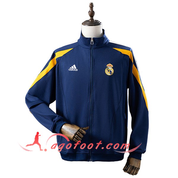 Coupe-Vent Real Madrid Bleu/Jaune 2025/2026