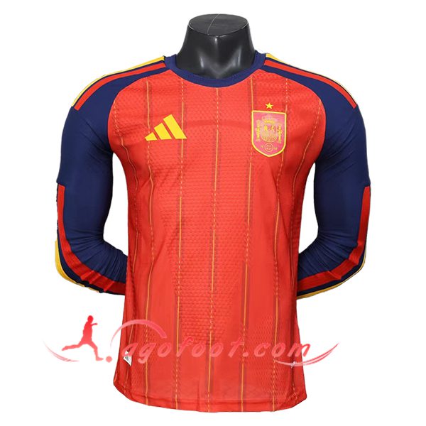 Maillot Equipe Foot Espagne Domicile Manches Longues 2026/2027