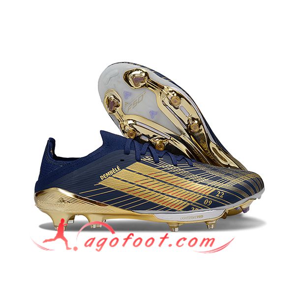 Adidas Chaussures de Foot F50+.1 FG Bleu/Jaune