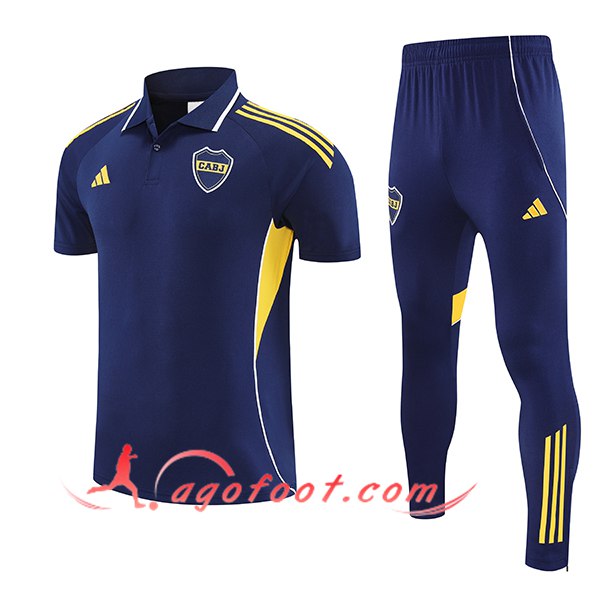 Ensemble Polo Foot Boca Juniors Bleu/Jaune 2025/2026