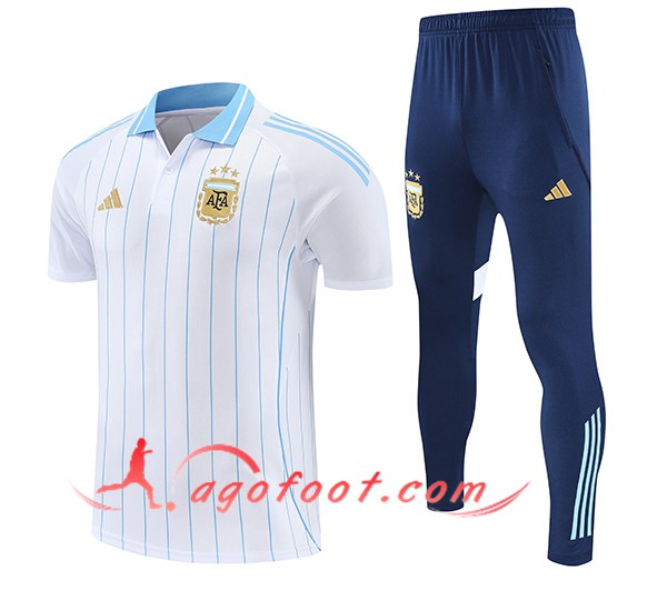 Ensemble Polo Foot Argentina Blanc/Bleu 2025/2026