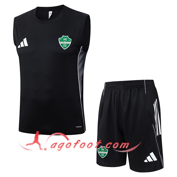 Ensemble Training Debardeurs Al-Ahli Noir 2025/2026