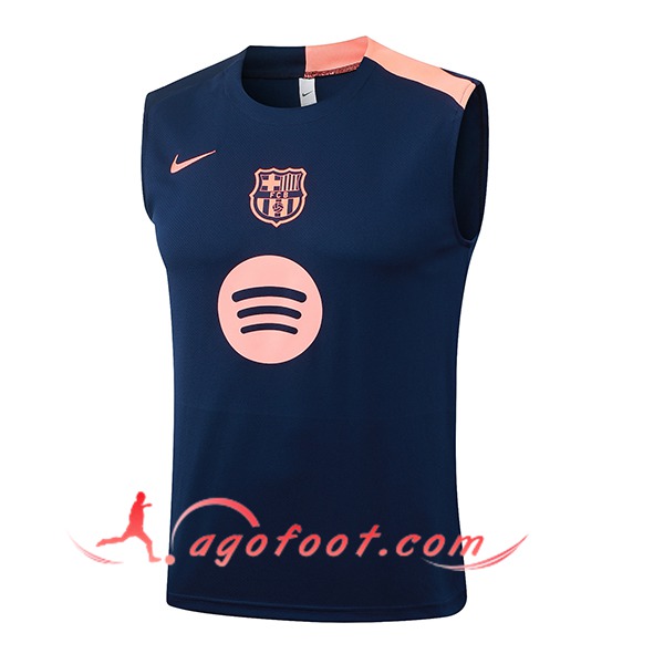 Training Debardeurs FC Barcelone Bleu/Rose 2025/2026 -02