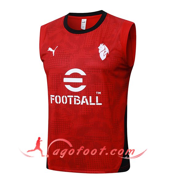 Training Debardeurs Milan AC Rouge/Noir 2025/2026