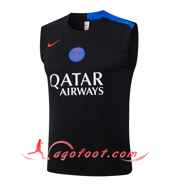 Training Debardeurs PSG Noir/Bleu 2025/2026