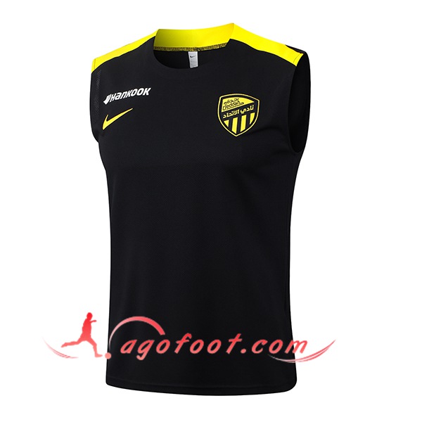 Training Debardeurs Al-Ittihad Noir/Jaune 2025/2026