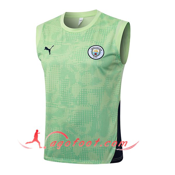 Training Debardeurs Manchester City Vert/Bleu 2025/2026