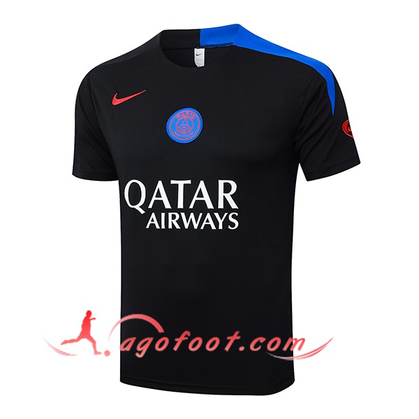 Training T-Shirt PSG Noir/Bleu 2025/2026