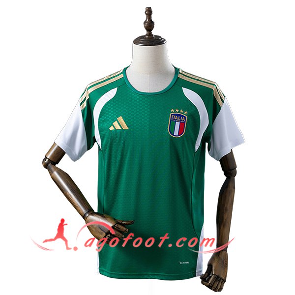 Training T-Shirt Italie Vert/Blanc/Jaune 2025/2026