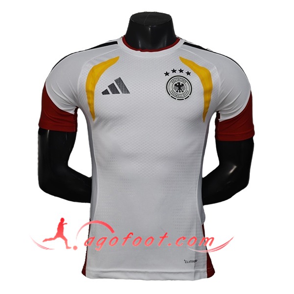 Training T-Shirt Allemagne Blanc/Rouge/Jaune 2025/2026