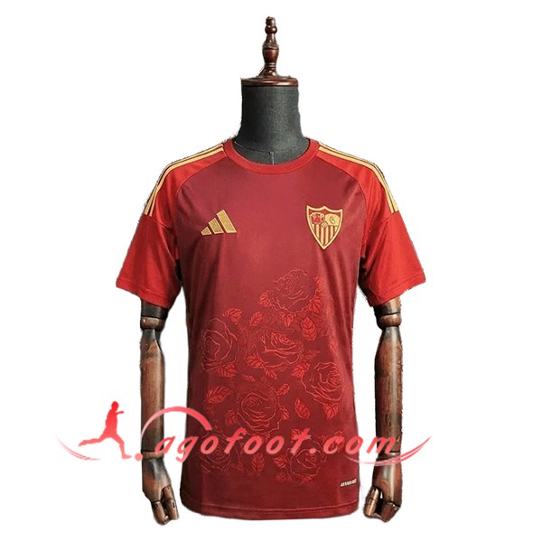 Training T-Shirt Sevilla FC Rouge/Jaune 2025/2026