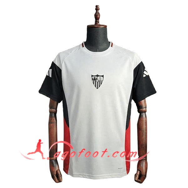 Training T-Shirt Sevilla FC Blanc/Rouge/Noir 2025/2026