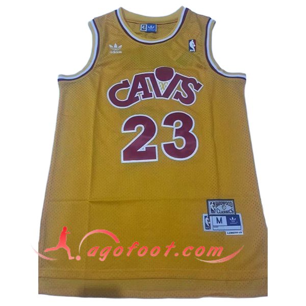 Maillot Cleveland Cavaliers (JAMES #23) 2025/26 Jaune/Rouge