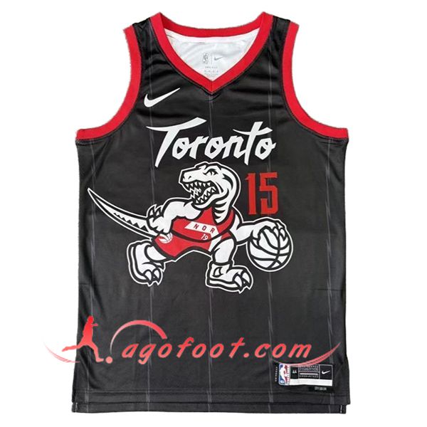 Maillot Toronto Raptors (CARTER #15) 2024/25 Noir/Blanc/Rouge