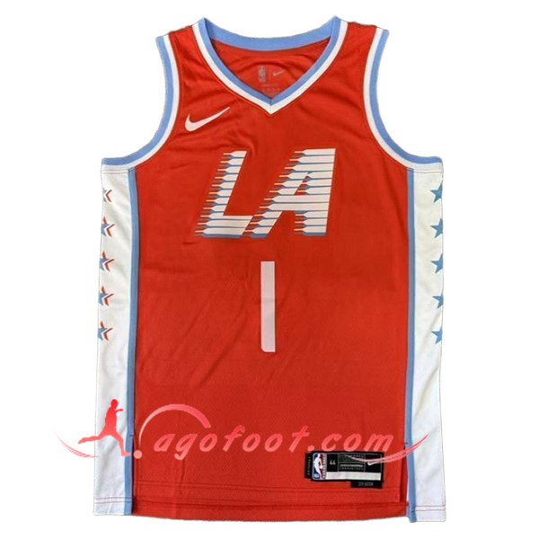 Maillot Los Angeles Clippers (HARDEN #1) 2025/26 Rouge/Blanc/Bleu