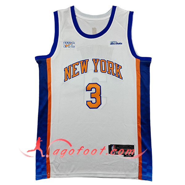 Maillot New York Knicks (HART #3) 2025/26 Blanc/Bleu/Orange