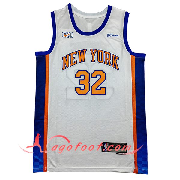 Maillot New York Knicks (TOWNS #32) 2025/26 Blanc/Bleu/Orange