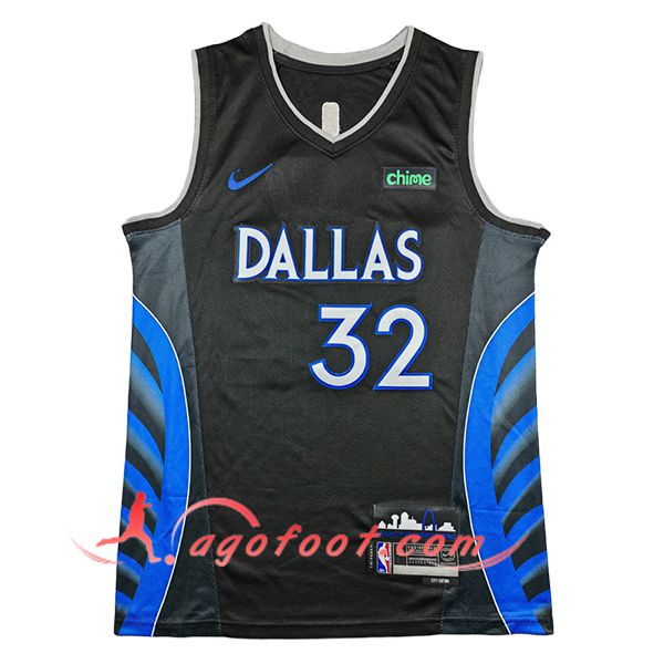 Maillot Dallas Mavericks (FLAGG #32) 2025/26 Noir/Bleu -02