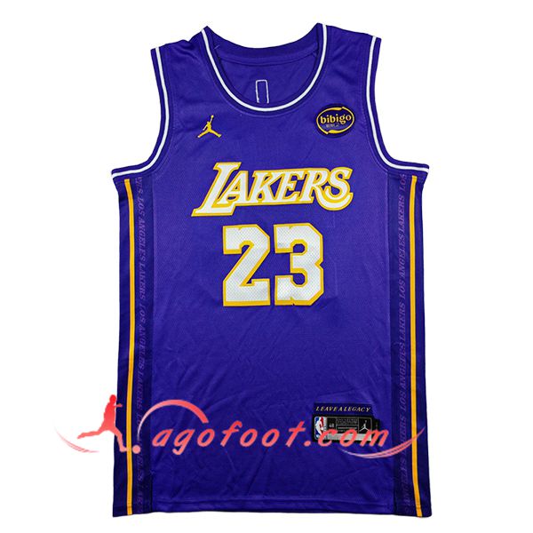 Maillot Los Angeles Lakers (JAMES #23) 2025/26 Pourpre