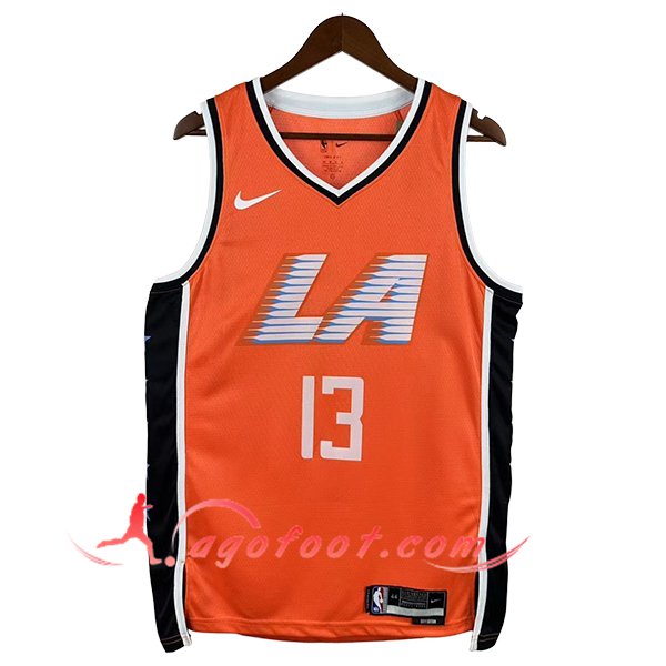 Maillot Los Angeles Clippers (GEORGE #13) 2025/26 Orange/Noir
