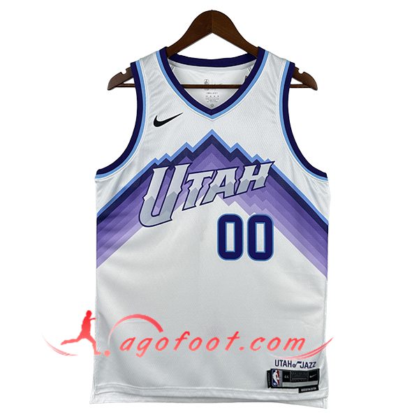 Maillot Utah Jazz (MARKKANEN #00) 2025/26 Blanc/Pourpre