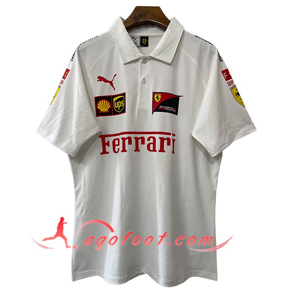 Polo F1 Scuderia Ferrari Team Blanc 2025