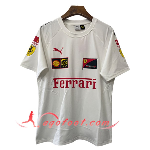 T-Shirt F1 Scuderia Ferrari Team Blanc 2025 -02
