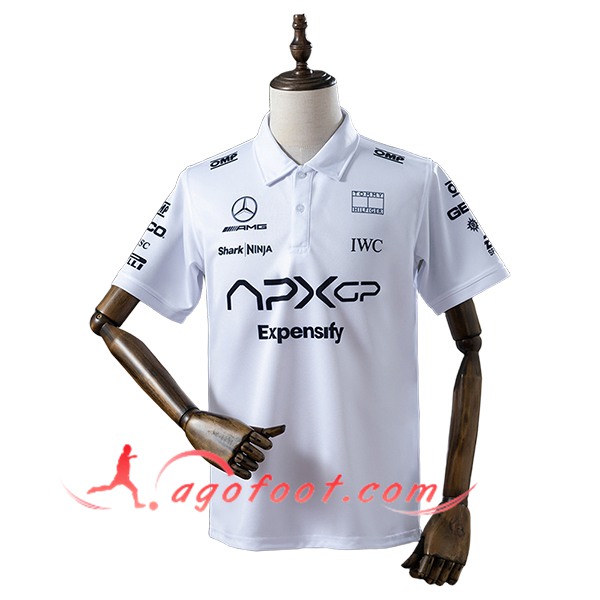 Polo F1 Mercedes Benz Team Blanc/Noir 2025 -02
