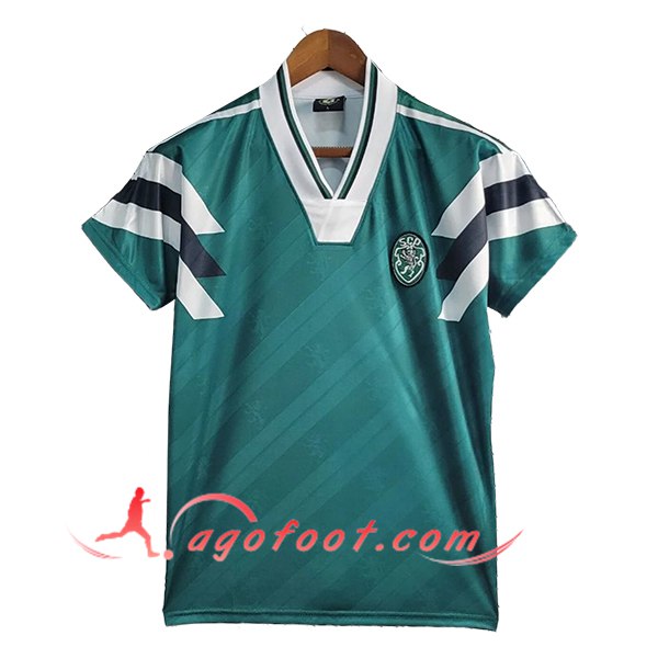 Maillot de Foot Sporting CP Retro Vert 1990