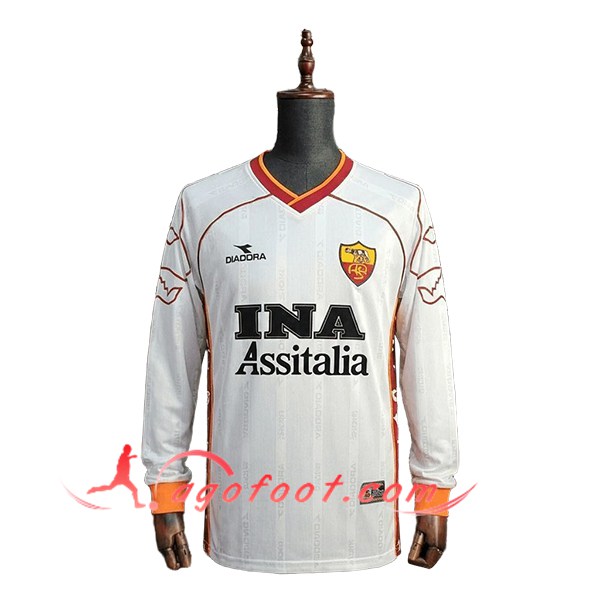 Maillot de Foot AS Rome Retro Enfant Exterieur Manches Longues 1999/2000