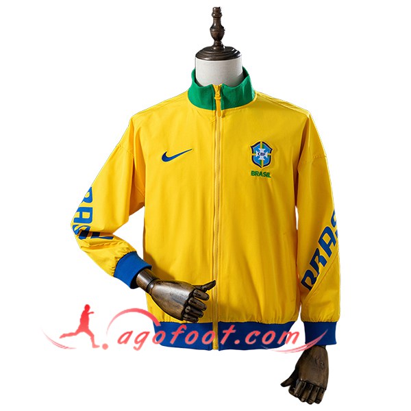 Coupe-Vent Brésil Jaune/Vert/Bleu 2025/2026