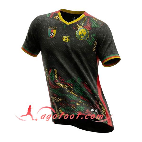 Nouveau Maillot Equipe Foot Cameroun Afcon Special Edition Noir 2025