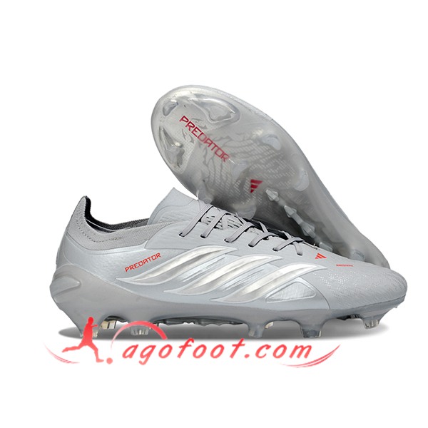 Adidas Chaussures de Foot 26 Predator Elite FG Gris -02