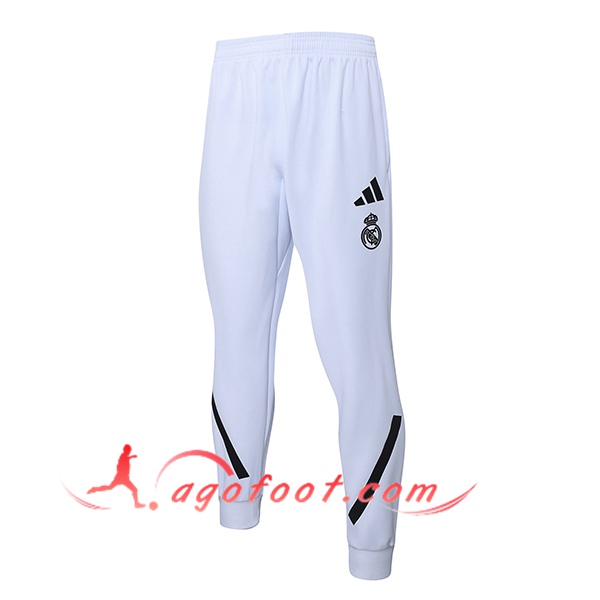 Pantalon Foot Real Madrid Blanc/Noir 2025/2026