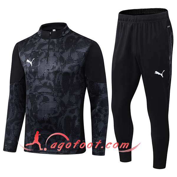Ensemble Survetement de Foot PUMA Noir/Gris 2025/2026