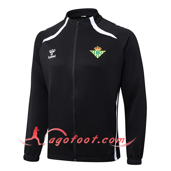 Veste Foot Real Betis Noir/Blanc 2025/2026