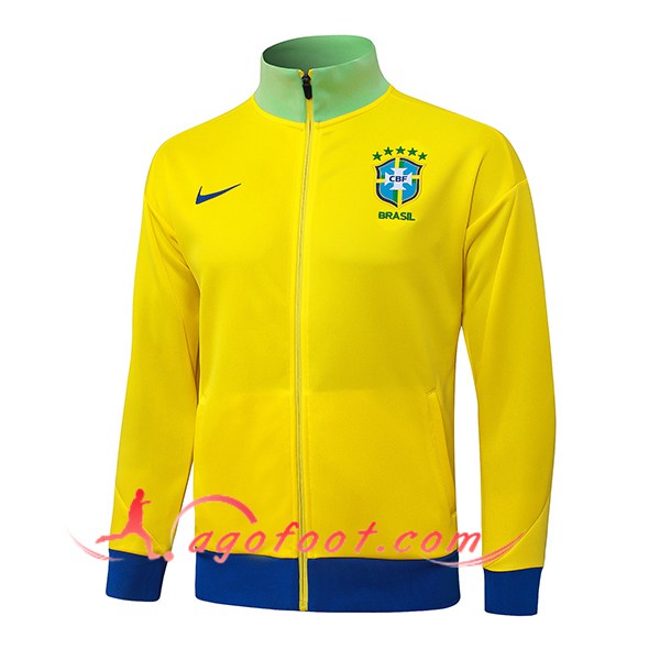 Veste Foot Brésil Jaune/Ver/Bleu 2025/2026